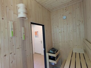 Blick in die Sauna