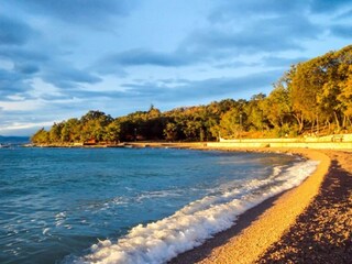 The beach in Njivice - Kijac