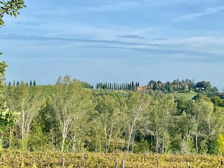 Das Weingut Orzale aus der Ferne