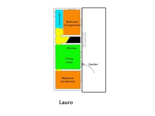 Grundriss der 3-Zimmer-Wohnung Il Lauro