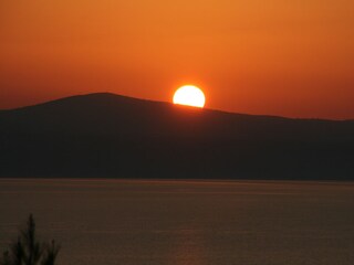 Sonnenuntergang von der Terrase