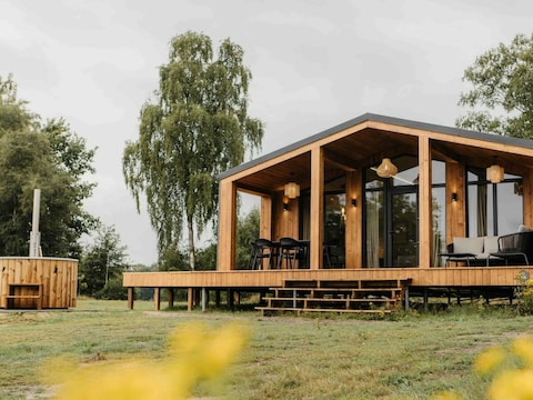 Bungalow Wilsumer Berge Resort -Panorama Lake scandi hottub