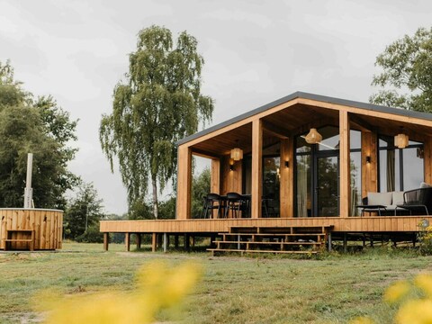 Bungalow Wilsumer Berge Resort -Panorama Lake scandi hottub