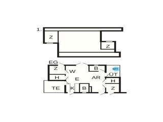 Vakantiehuis Kongsmark Grondplan 4