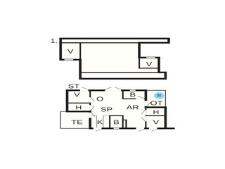 Vakantiehuis Kongsmark Grondplan 3