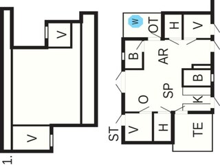 Ferienhaus Kongsmark Grundriss 2