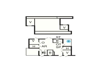 Vakantiehuis Kongsmark Grondplan 2