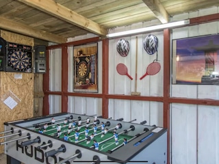 Tischkicker, Darts, Outdoorgames