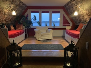 Schlafzimmer mit weiteren Doppelbetten