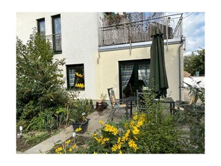 Sonnenterrasse an der Wohnung