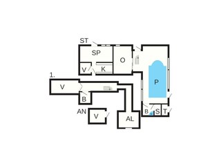 Casa de vacaciones Hou Plano de planta 8