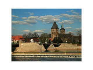 Münsterkirche und Weserwehr