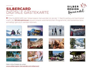 Information zur digitalen Gästekarte SILBERCARD
