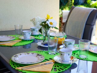 Terrassenfrühstück