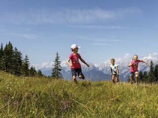 Kinder inmitten von Naturerlebnissen