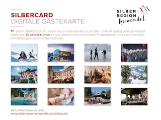 Information zur digitalen Gästekarte SILBERCARD