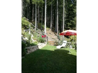 Garten mit Waldanschluss