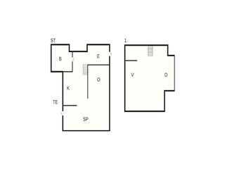 Vakantiehuis Vorupør Grondplan 4