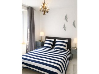 Das Schlafzimmer im Erdgeschoss