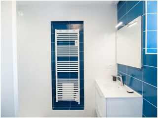 Das Badezimmer im Erdgeschoss