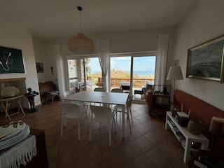 Wohnzimmer mit Meerblick