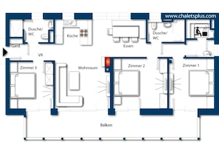 Appartement Rauris Plan d'étage 33