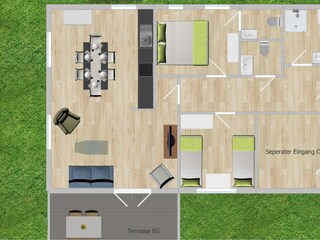 Ferienwohnung Wangerland Grundriss 2