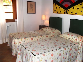 Two single beds room