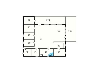Vakantiehuis Hals Grondplan 5