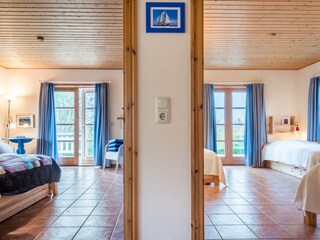 Beide Schlafzimmer sind nebeneinander
