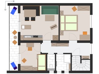 Floor plan of the flat