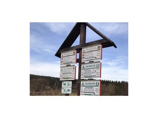 Wanderwege vor Ort