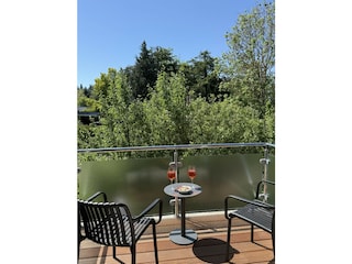 Balkon mit Blick ins Grüne