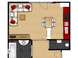 Appartamento per vacanze Jochberg Pianta del piano 21