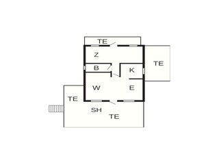 Vakantiehuis Enø Grondplan 3
