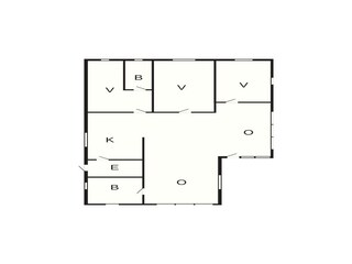 Casa de vacaciones Ydby Plano de planta 9