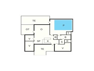 Casa per le vacanze Tversted Pianta del piano 36