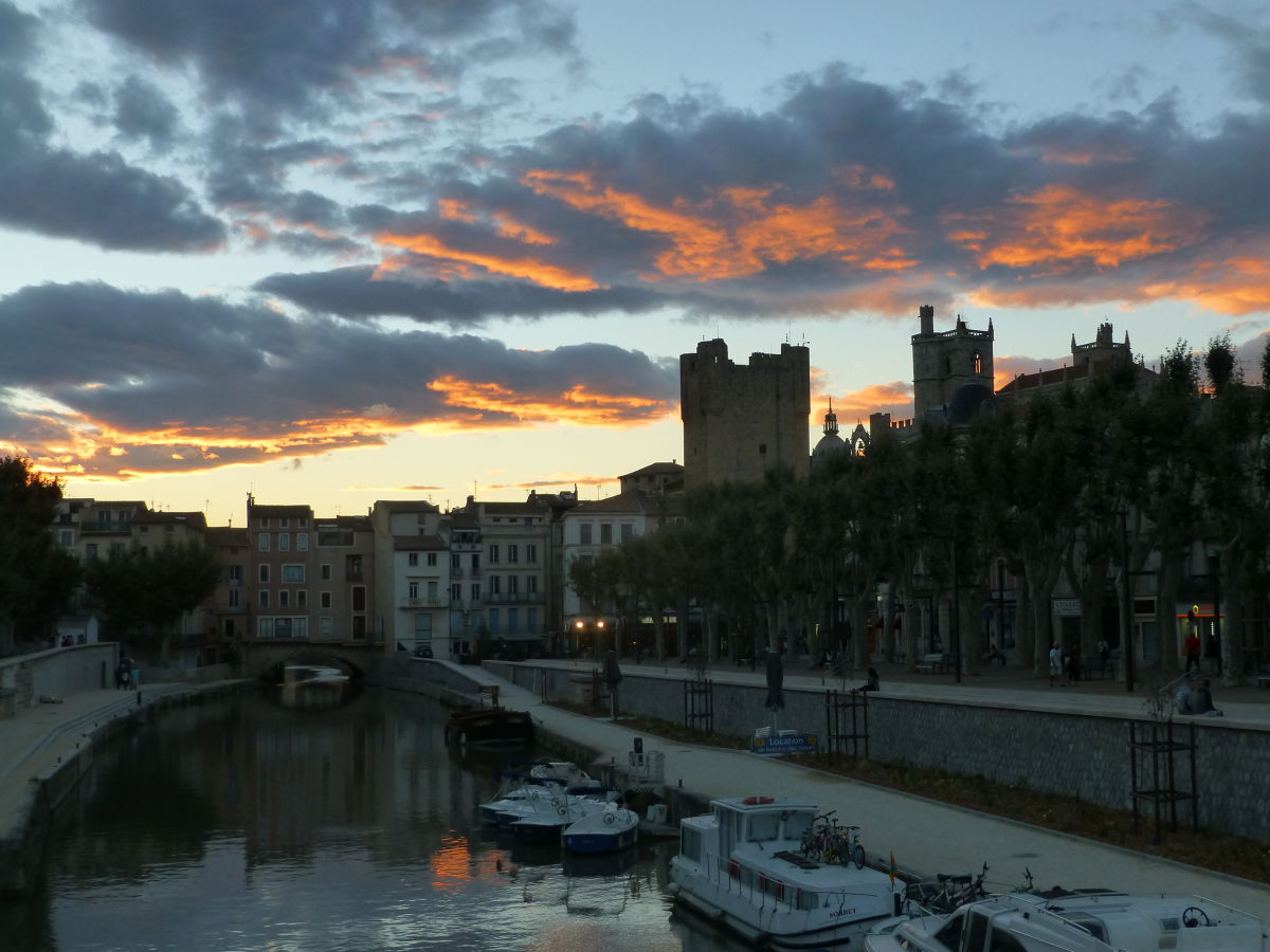 Sonnenuntergang in Narbonne