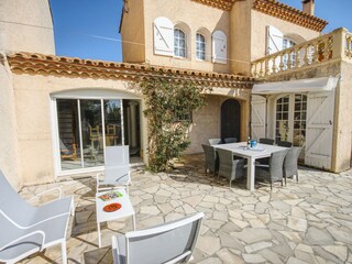 Terrace at the front of the Villa