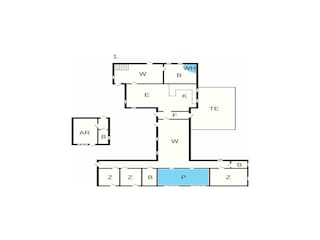 Vakantiehuis Vaeggerløse Grondplan 2
