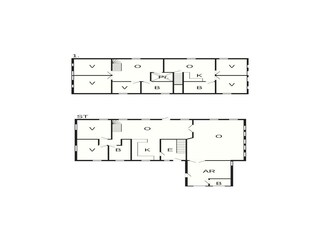Casa de vacaciones Toftum Plano de planta 2