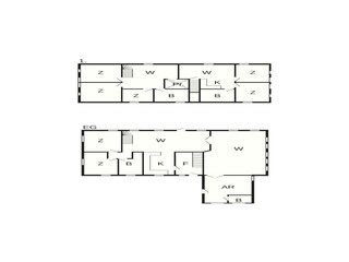 Casa de vacaciones Toftum Plano de planta 3