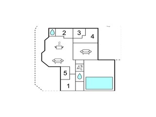 Ferienhaus Nørlev Strand Grundriss 2