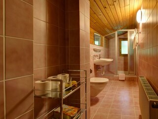 Bad mit Dusche und WC im OG