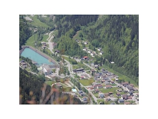 Blick auf Partenen vom Bärenboden