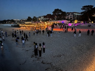 Silentdisco vor Beachbar