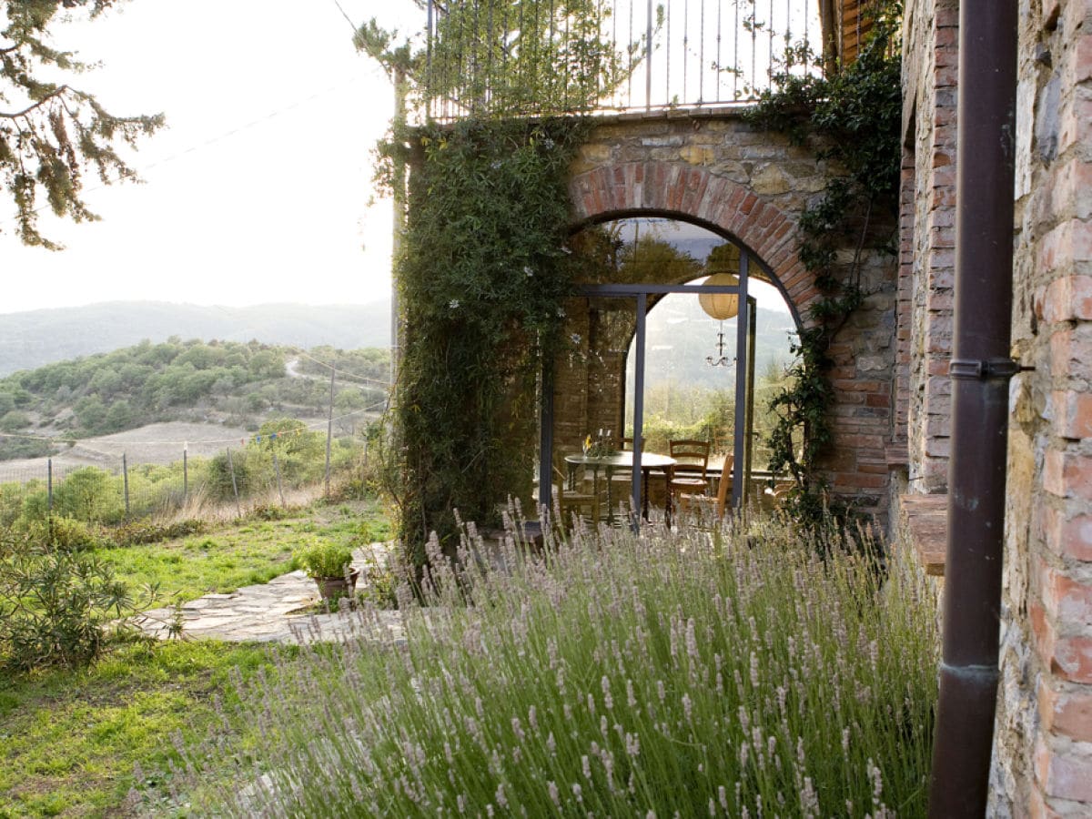 Lavendel und Eingangsbereich