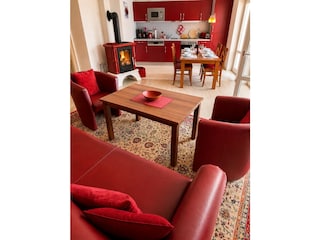 Sitzbereich mit Kamin