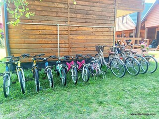 Bicycle hire is available.