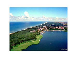 Das Meer und ein See an einem Ort